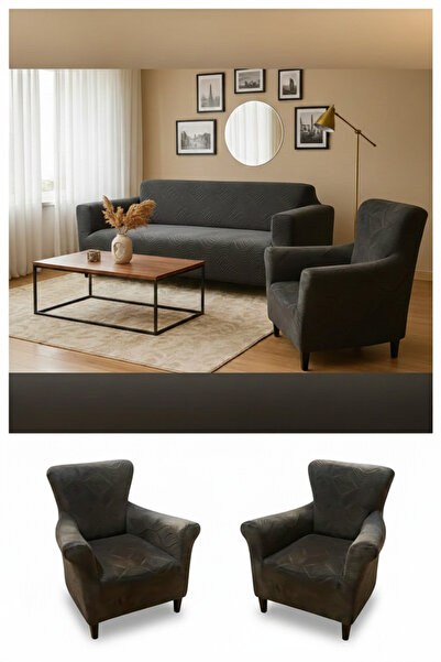 Hazineci Bey Sofa Cover, Sofa Slipcover, 3 3 1 1, Elastic, Flexible, Washable...