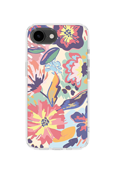 lelia غطاء هاتف شفاف مطبوع متوافق مع آيفون 16e |   مجموعة فلورالوكس بوتانيكا