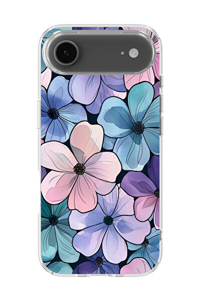 lelia غطاء هاتف شفاف مطبوع متوافق مع آيفون 17 إير |   مجموعة منتجات باستيل بل...