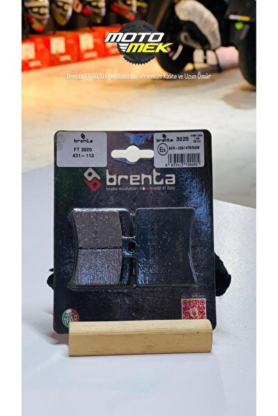 Motomek SYM MMBCU Brenta FT 3020 Arka Fren Balatası – Premium Kalite ve Uzun ...