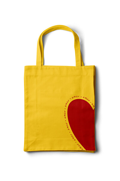 INKD Gabardine Cloth Bag – Amor Half Heart Design - 35X40