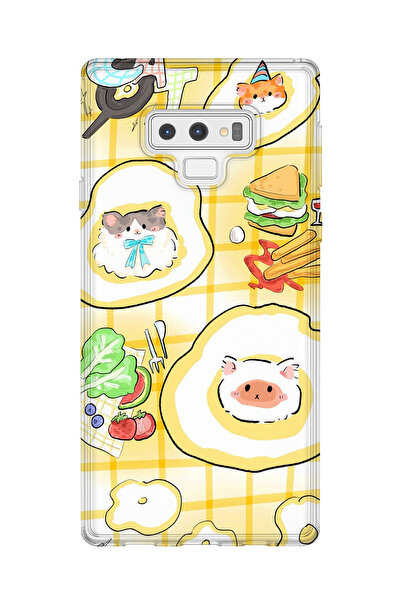 lelia حافظة هاتف شفافة مطبوعة متوافقة مع هاتف سامسونج جالاكسي نوت 9 |   مجموع...