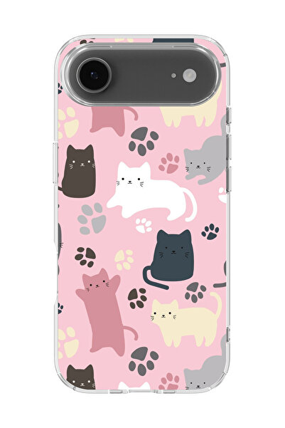 lelia غطاء هاتف شفاف مطبوع متوافق مع آيفون 17 إير |   مجموعة الحيوانات اللطيفة