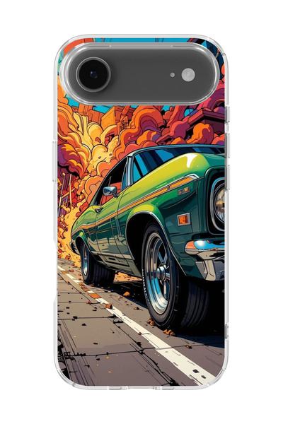 lelia غطاء هاتف شفاف مطبوع متوافق مع آيفون 17 إير |   مجموعة المنتجات: TurboL...