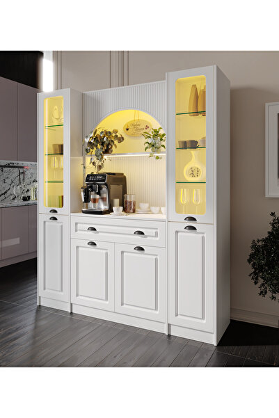 GuneyStore Armoni Black Maxi Kahve Köşesi Komple MDF - Ücretsiz Montaj