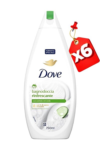 Dove SHOWER GE 750ML REFRESHING X6