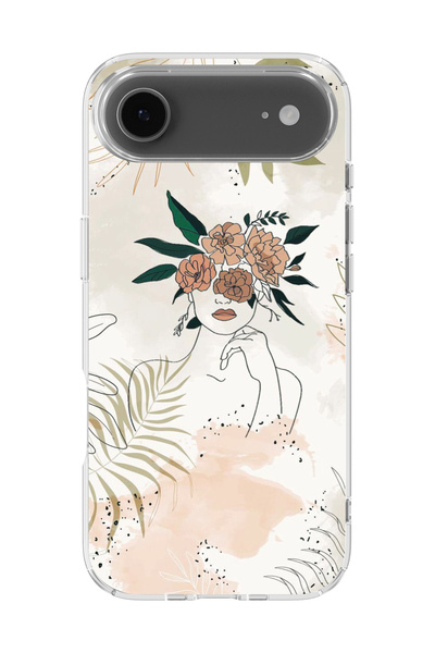 lelia غطاء هاتف شفاف مطبوع متوافق مع آيفون 17 إير |   مجموعة OneLine Essence