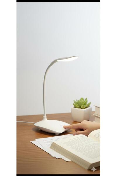 TeknoEser Şarjlı Dokunmatik Led Masa Lambası 3 Kademeli Işık Ayarlı Kitap Oku...