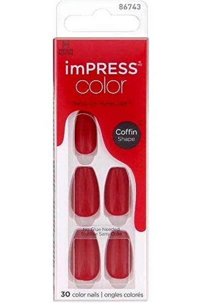 Impress Color Press-On Nails - Reddy or Not IMC510C