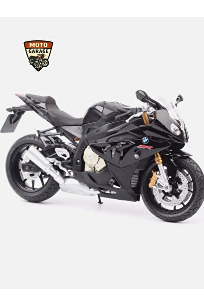 MotoGarage BMW S1000RR 1:12 Ölçek Siyah Diecast Motosiklet Model – Lisanslı M...