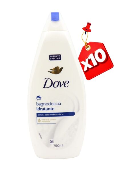 Dove SHOWER GEL 750ML Moisturizing X10