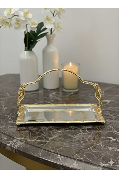 decovien Vintage Metal Kulplu Bayram Şekerlik Çikolatalık Sunumluk