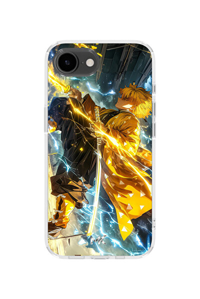 lelia غطاء هاتف شفاف مطبوع متوافق مع آيفون 16e |   المجموعة: دفتر رسم AnimeSoul