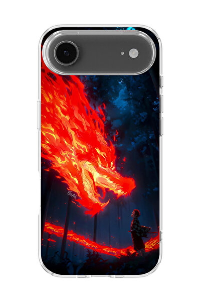 lelia غطاء هاتف شفاف مطبوع متوافق مع آيفون 17 إير |   المجموعة: دفتر رسم Anim...