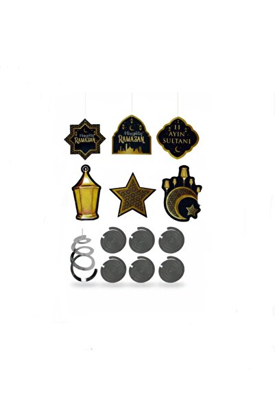 ATABY Ramazan-ı Şerif Ornament suspendat cu două fețe, 6 bucăți