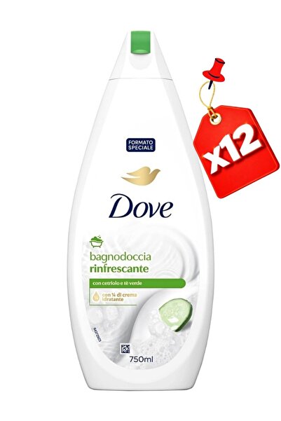Dove SHOWER GEL 750ML REFRESHING X12
