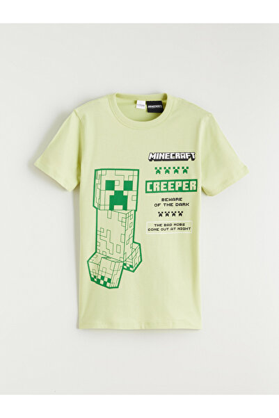 LC Waikiki Tricou cu imprimeu Minecraft pentru băieți