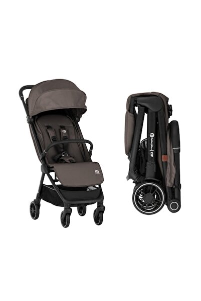 Petite&Mars Carucior sport ZIP, pliabil automat, usor, maro, de la nastere pa...