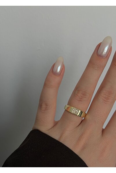 KİLİGİSTANBUL TAŞLI MADALYON YÜZÜK (BEDENİ AYARLANABİLİR)