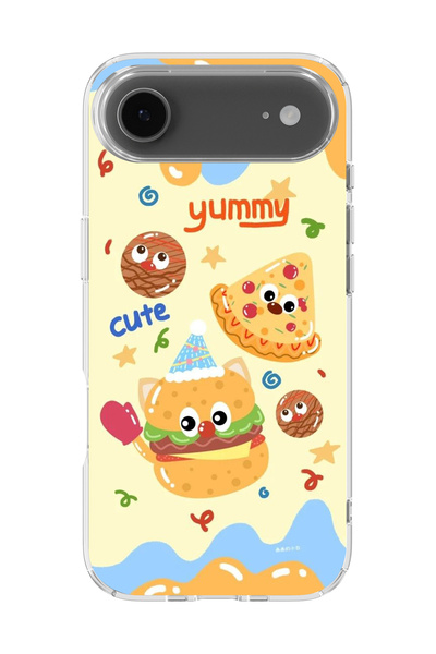 lelia غطاء هاتف شفاف مطبوع متوافق مع آيفون 17 إير |   مجموعة: سناك تون ديلايت