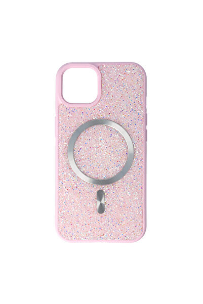 SEP Case TPU+PC Diamonds Magsafe Apple iPhone 15 Pink