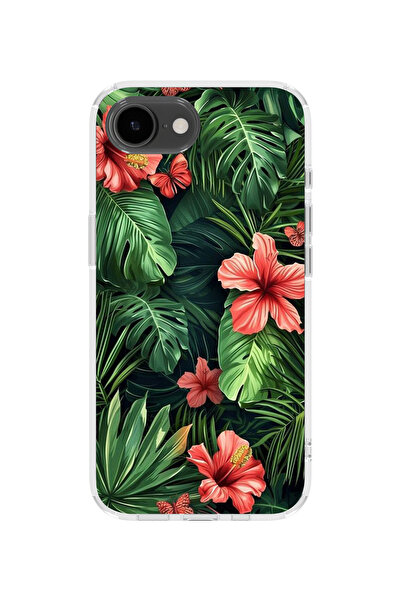 lelia غطاء هاتف شفاف مطبوع متوافق مع آيفون 16e |   مجموعة فلورالوكس بوتانيكا