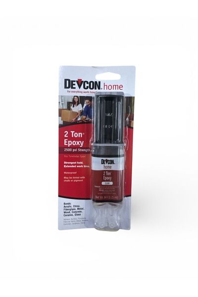 Devcon Home 2 Ton Epoksi – Ultra Güçlü Şeffaf Epoksi Yapıştırıcı (25 ml)