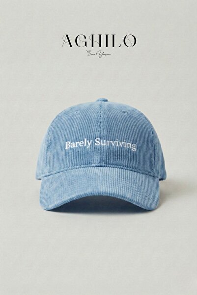 Aghilo Velvet Kep Hat – Barely Surviving / Barely Making It Embroidered |   U...