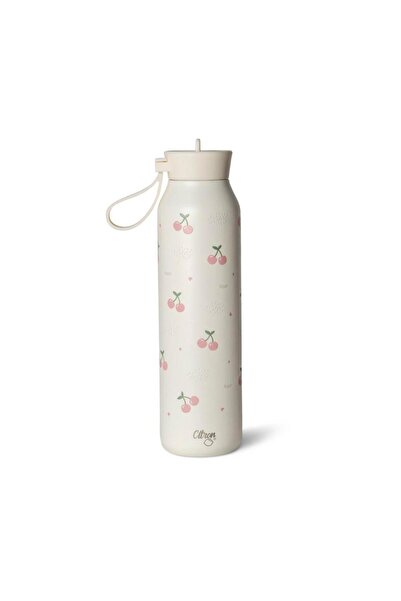 Citron 3 Katmanlı Paslanmaz Çelik Termos Seti 500 ml - Cherry