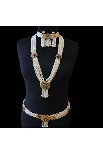 Nabd Althiqa طقم ملكي مع حزام من لولو