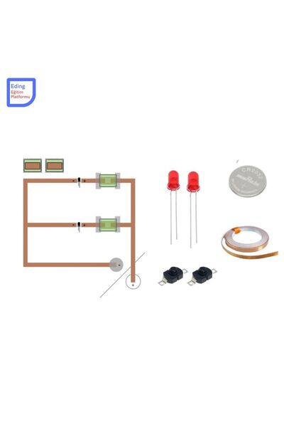Fapatech Paralel Elektrik Devresi Çıt Çıt Anahtarlı Kağıt Devre Elektrik Dene...