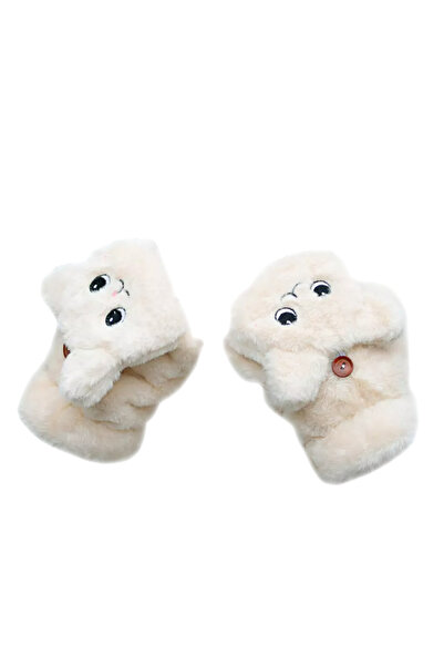 EFAYN.RO Women's gloves, very warm, cat pattern, convertible end, universal s...