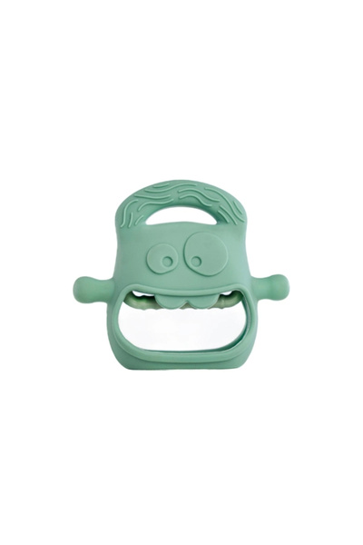 TTT عضاضة أسنان من السيليكون للأطفال باللون الأخضر الداكن |   منظم سطح المكتب...
