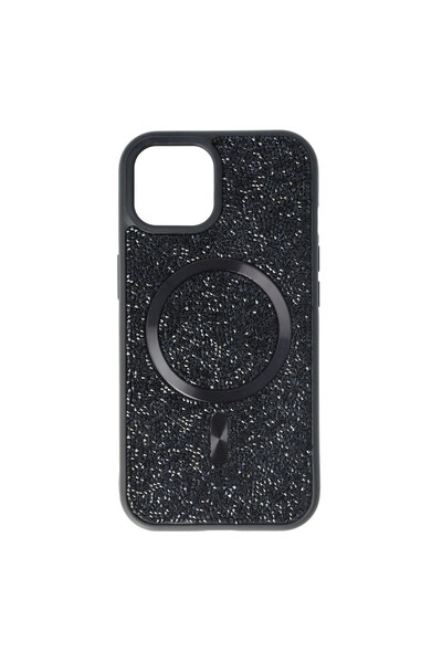 SEP Case TPU+PC Diamonds Magsafe Apple iPhone 15 Black