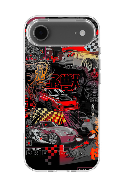 lelia غطاء هاتف شفاف مطبوع متوافق مع آيفون 17 إير |   مجموعة المنتجات: TurboL...