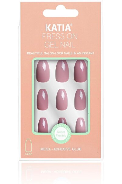 KATYA Press On Gel Nails Coven Design for Women, 09 Mulberry