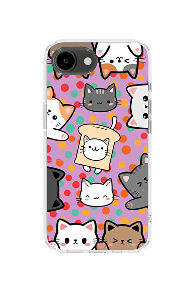 lelia غطاء هاتف شفاف مطبوع متوافق مع آيفون 16e |   المجموعة: قصص باو برينت