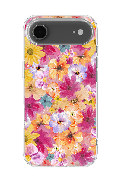 lelia غطاء هاتف شفاف مطبوع متوافق مع آيفون 17 إير |   مجموعة فلورالوكس بوتانيكا