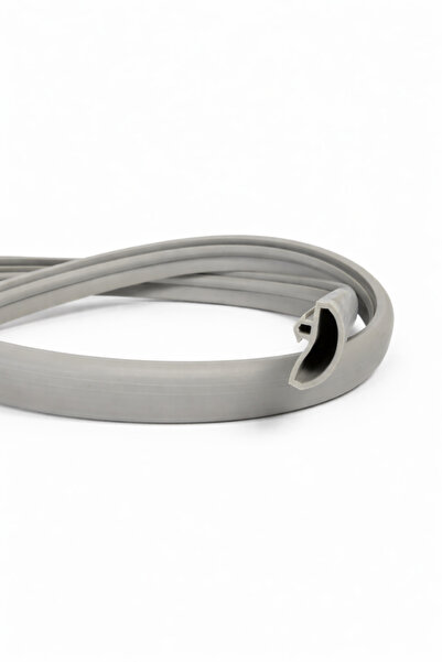 MAKPLASTİK FİTİL PROFİL A341 Çelik Kapı Kasa Alüminyum Fitili GRİ 6 mt