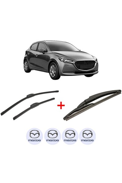Bosch Set of 3 Wipers for MAZDA 2 Hatchback (KB) 2022