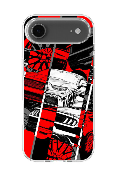 lelia غطاء هاتف شفاف مطبوع متوافق مع آيفون 17 إير |   مجموعة المنتجات: TurboL...