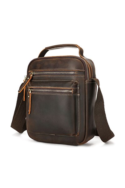 Busy Lady&Gentleman Noble men's bag made of genuine Crazy Horse leather