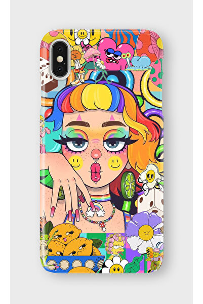 lelia حافظة هاتف شفافة مطبوعة متوافقة مع iPhone X/XS |   مجموعة كروماتيكا أورا