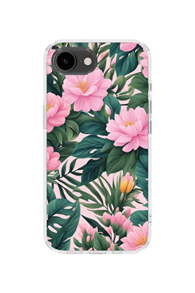 lelia غطاء هاتف شفاف مطبوع متوافق مع آيفون 16e |   مجموعة فلورالوكس بوتانيكا