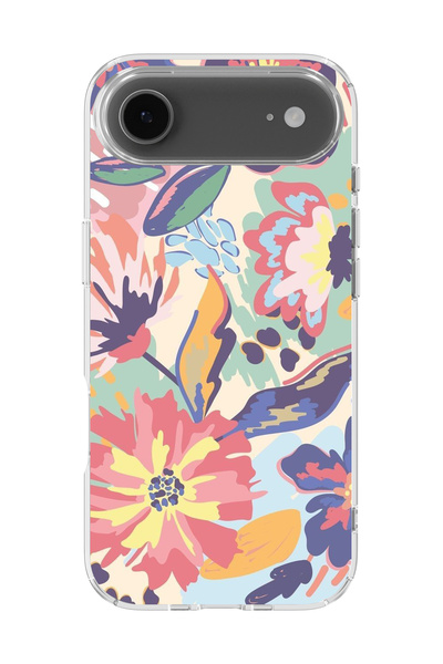 lelia غطاء هاتف شفاف مطبوع متوافق مع آيفون 17 إير |   مجموعة فلورالوكس بوتانيكا