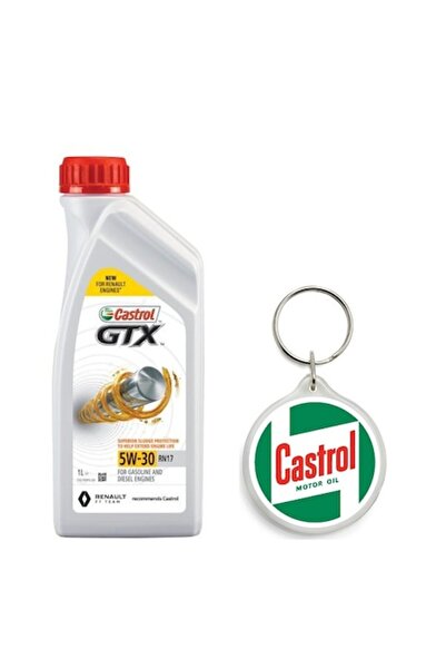 CASTROL GTX 5W30 RN17 Engine Oil Set 1L with Keychain