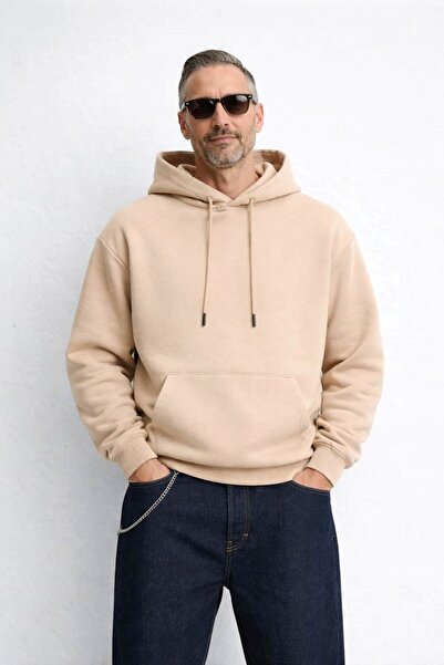 OHM OHEPMODA Men's Hooded Sweatshirt with Fleece Inside