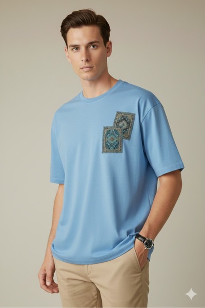 PENTHİLUS Carpet Printed Men t Shirt - Cotton Digital Printed Men t Shirt