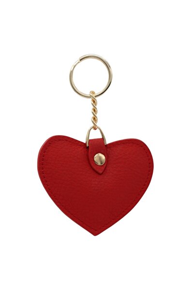 Meskanto Genuine Leather Heart Keychain
