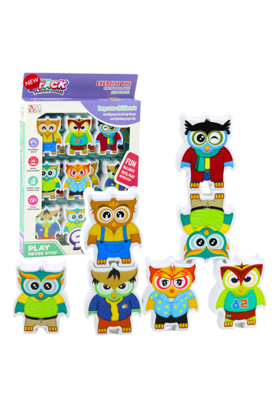 Three top online Owls Arcade Logic Puzzle Domino 18 pcs.